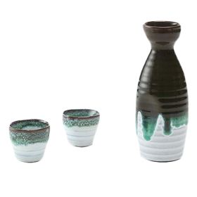 3 Pcs Japanese Style Ceramic Wine Bottle Wine Glass Household Wine Sake Cups 3 Pcs Japanese Style Ceramic Wine Bottle Wine Glass Household Wine Sake Cups
